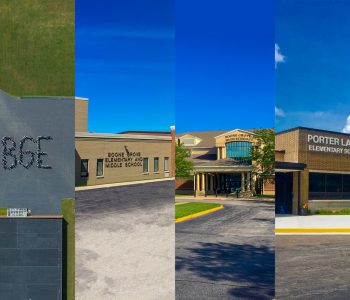 An Image of all four schools in the district.