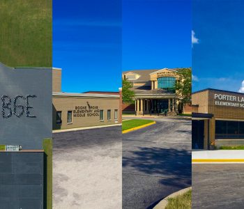 An Image of all four schools in the district.